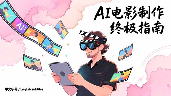 AI电影制作终极指南：从创意到成片，系统掌握智能影视全流程实战课(中英字幕-资源宝库