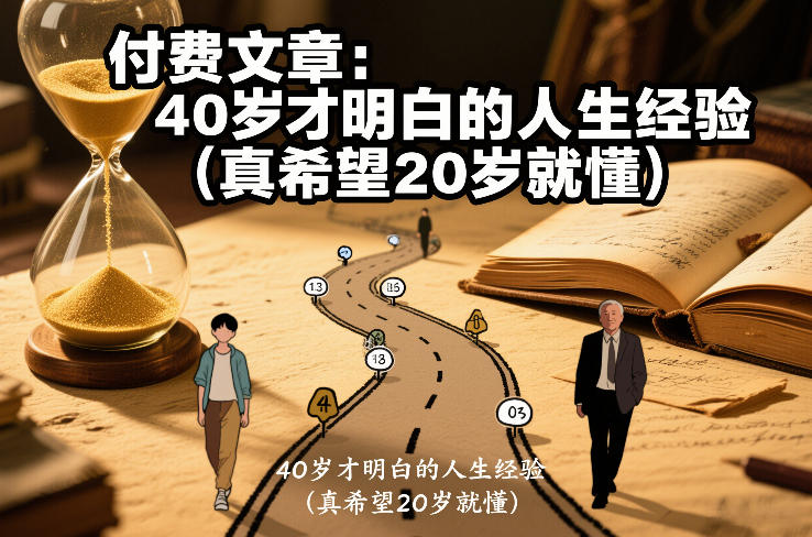 付费文章:40岁才明白的人生经验(真希望20岁就懂)-资源宝库