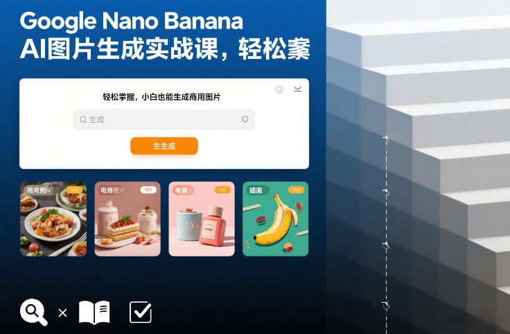 Google Nano Banana AI图片生成实战课,轻松掌握,小白也能生成商用图片-资源宝库