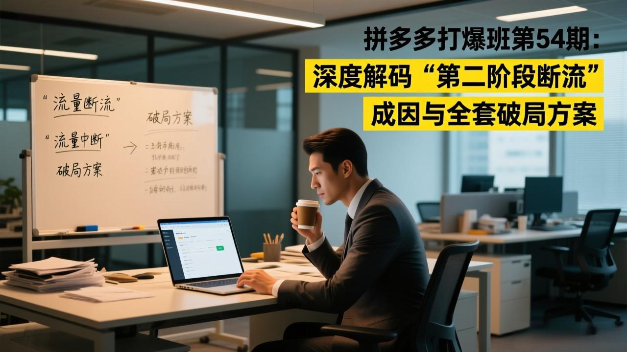 拼多多打爆班第54期:深度解码“第二阶段断流”成因与全套破局方案-资源宝库