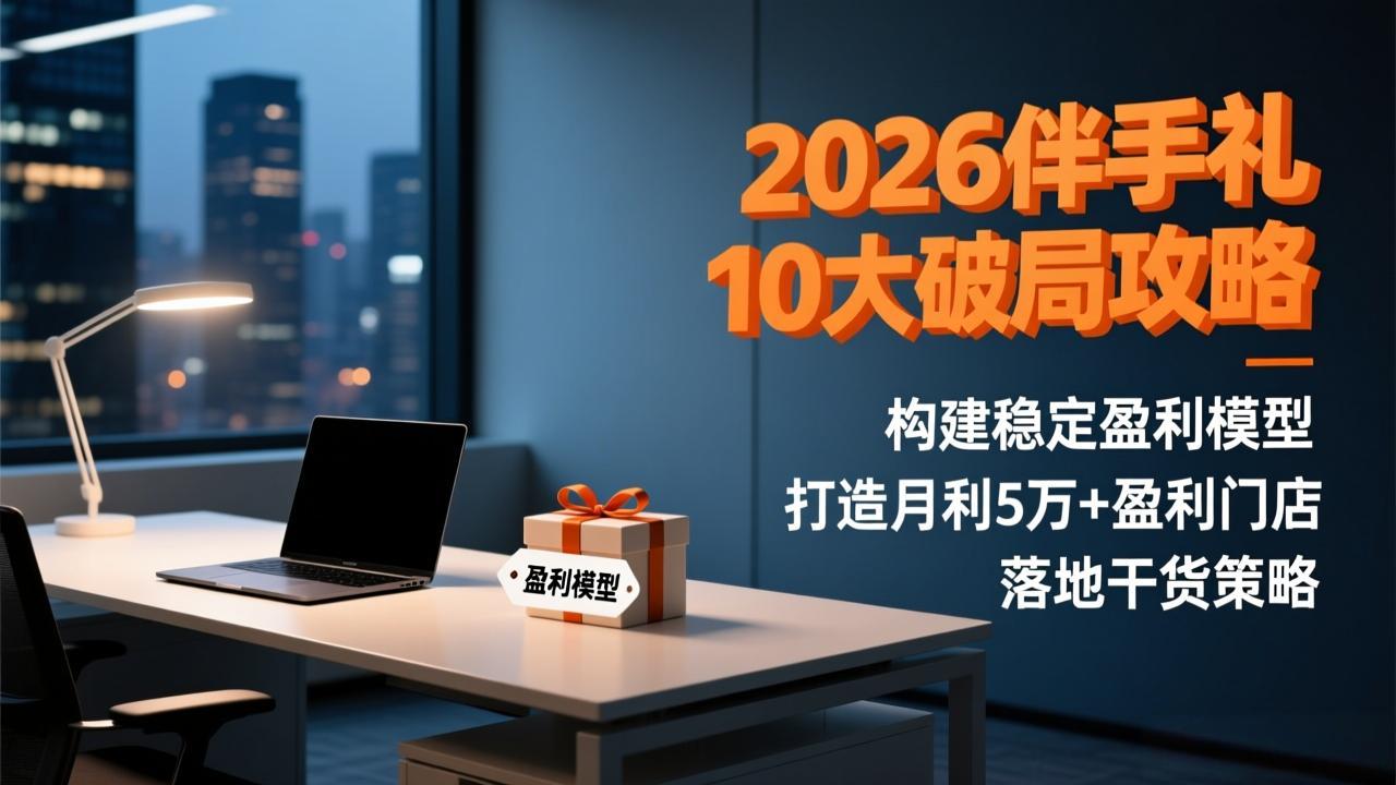 2026伴手礼10大破局攻略：构建稳定盈利模型，打造月利5万+盈利门店，落地干货策略-资源宝库