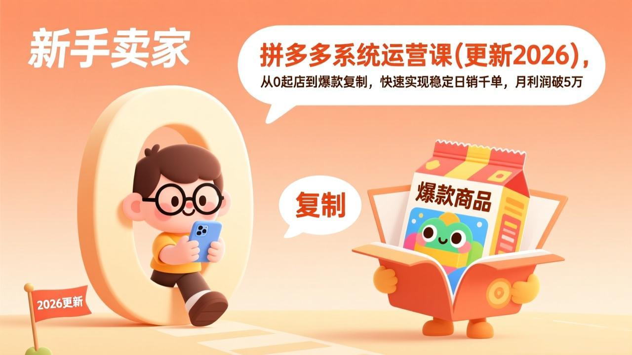 拼多多系统运营课(更新2026-资源宝库