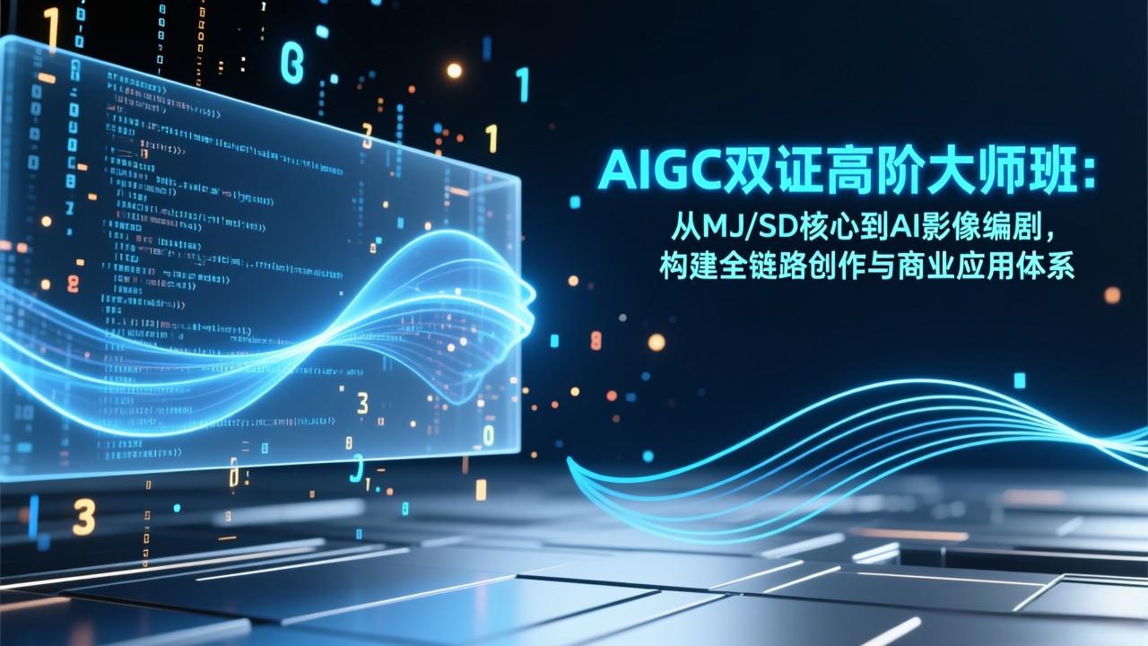 AIGC双证高阶大师班：从MJ/SD核心到AI影像编剧，构建全链路创作与商业应用体系-资源宝库