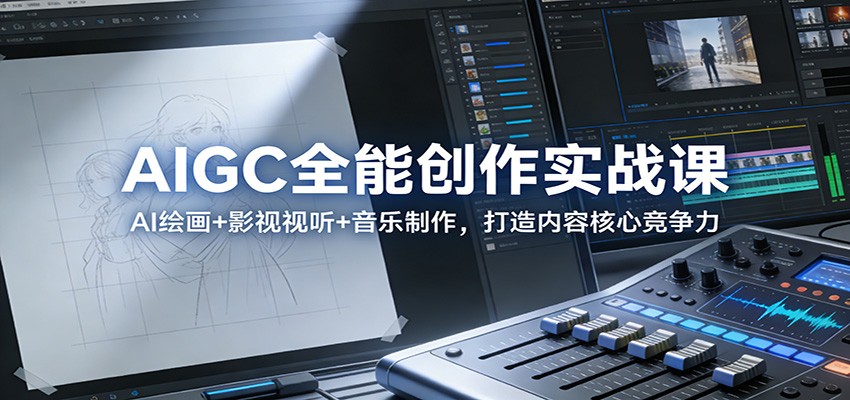AIGC全能创作实战课:AI绘画+影视视听+音乐制作,打造内容核心竞争力-资源宝库