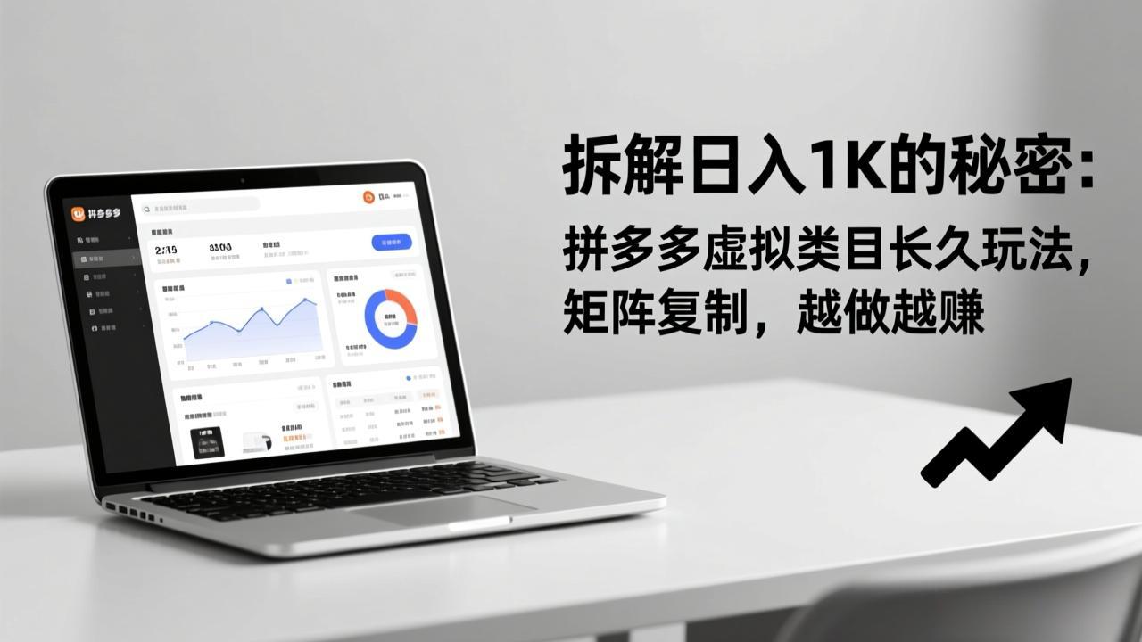 拆解日入 1K 的秘密：拼多多虚拟类目长久玩法，矩阵复制，越做越赚-资源宝库