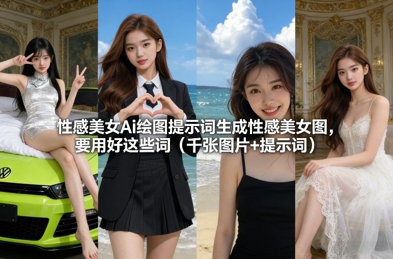 性感美女Ai绘图提示词生成性感美女图,要用好这些词(千张图片+提示词)-资源宝库