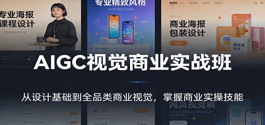 AIGC视觉商业实战班:从设计基础到全品类商业视觉,掌握商业实操技能-资源宝库