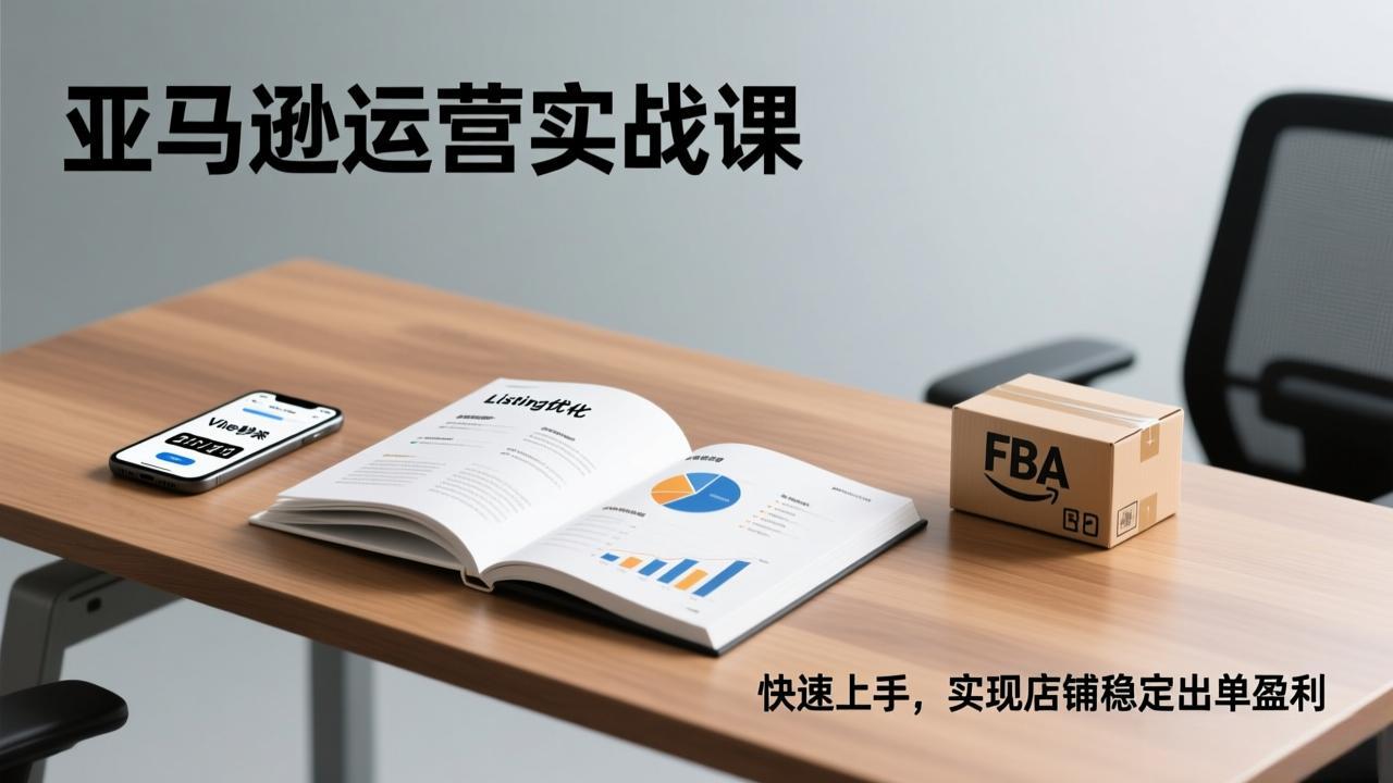 亚马逊运营实战课,Listing优化、Vine秒杀、FBA发货,快速上手,实现店铺稳定出单盈利-资源宝库