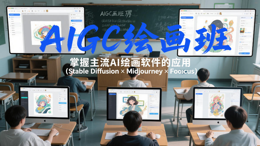 AIGC绘画班，掌握主流Ai绘画软件的应用(Stable Diffusion x Midjourney x Fooocus)-资源宝库