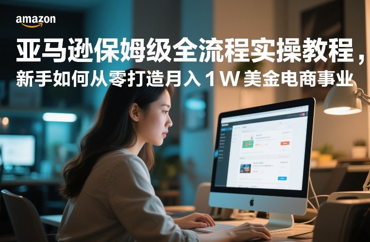 亚马逊保姆级全流程实操教程,新手如何从零打造月入1W美金电商事业-资源宝库