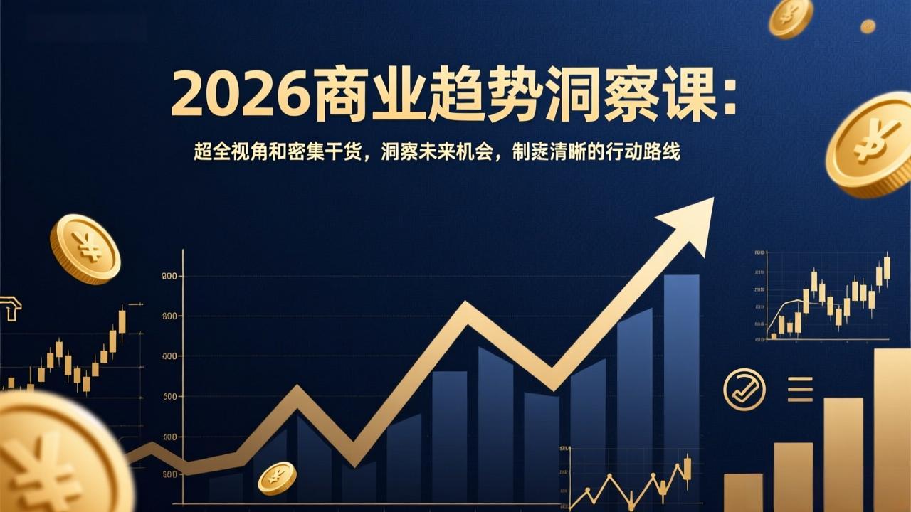2026商业趋势洞察课:超全视角和密集干货,洞察未来机会,制定清晰的行动路线-资源宝库