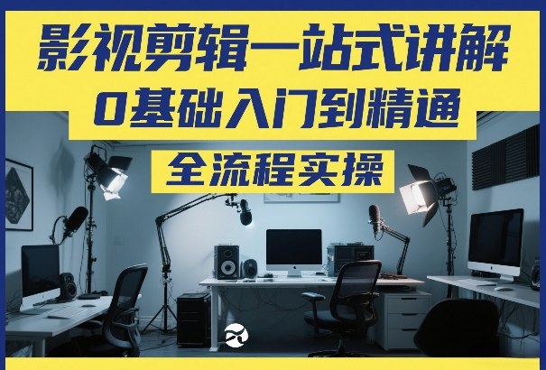 影视剪辑一站式讲解，0基础入门到精通，全流程实操-资源宝库