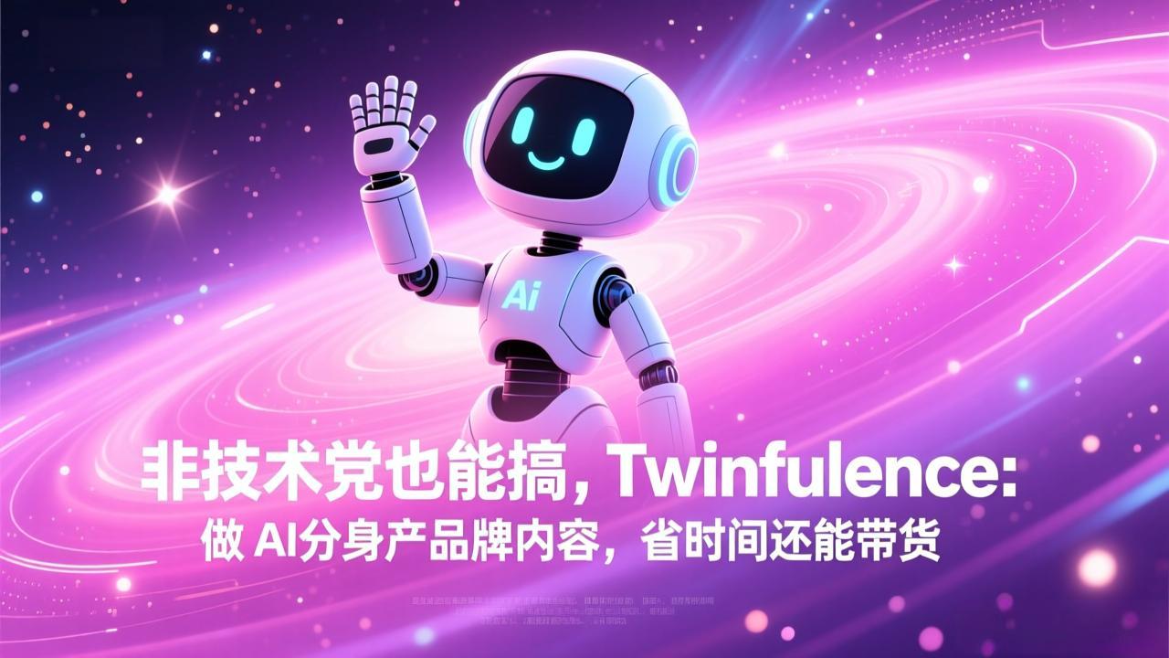 非技术党也能搞!Twinfluence:做 AI 分身产品牌内容,省时间还能带货-资源宝库