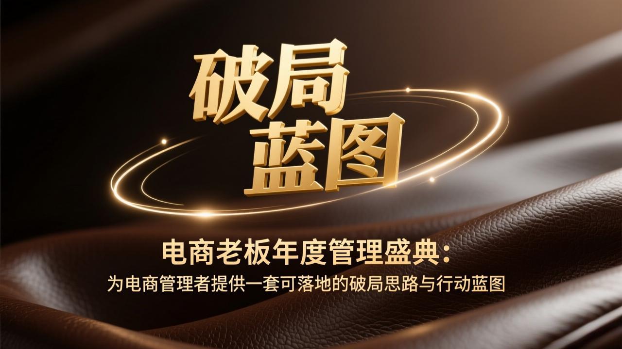 电商老板年度管理盛典：为电商管理者提供一套可落地的破局思路与行动蓝图-资源宝库