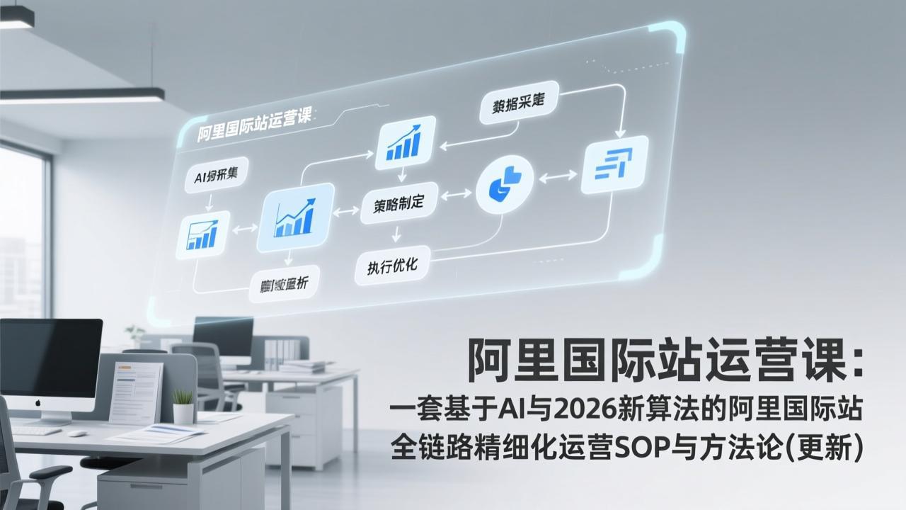 阿里国际站运营课:一套基于AI与2026新算法的阿里国际站全链路精细化运营SOP与方法论(更新-资源宝库