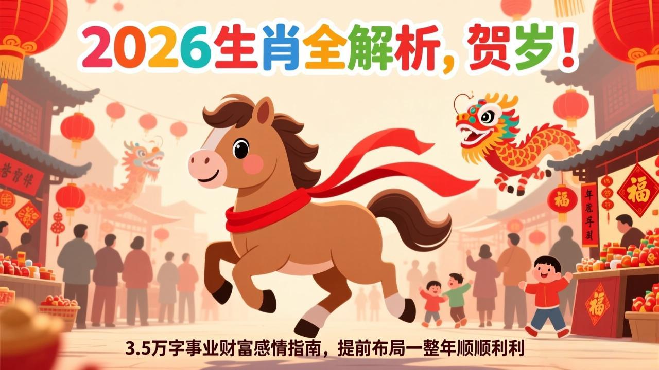 付费文章：贺岁！2026生肖全解析，3.5万字事业财富感情指南，提前布局一整年顺顺利利-资源宝库