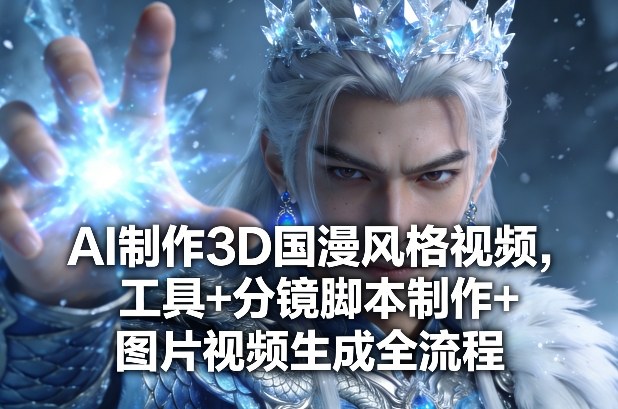 AI制作3D国漫风格视频，工具+分镜脚本制作+图片视频生成全流程-资源宝库