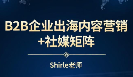 shirle老师·B2B企业出海内容营销+社媒矩阵-资源宝库