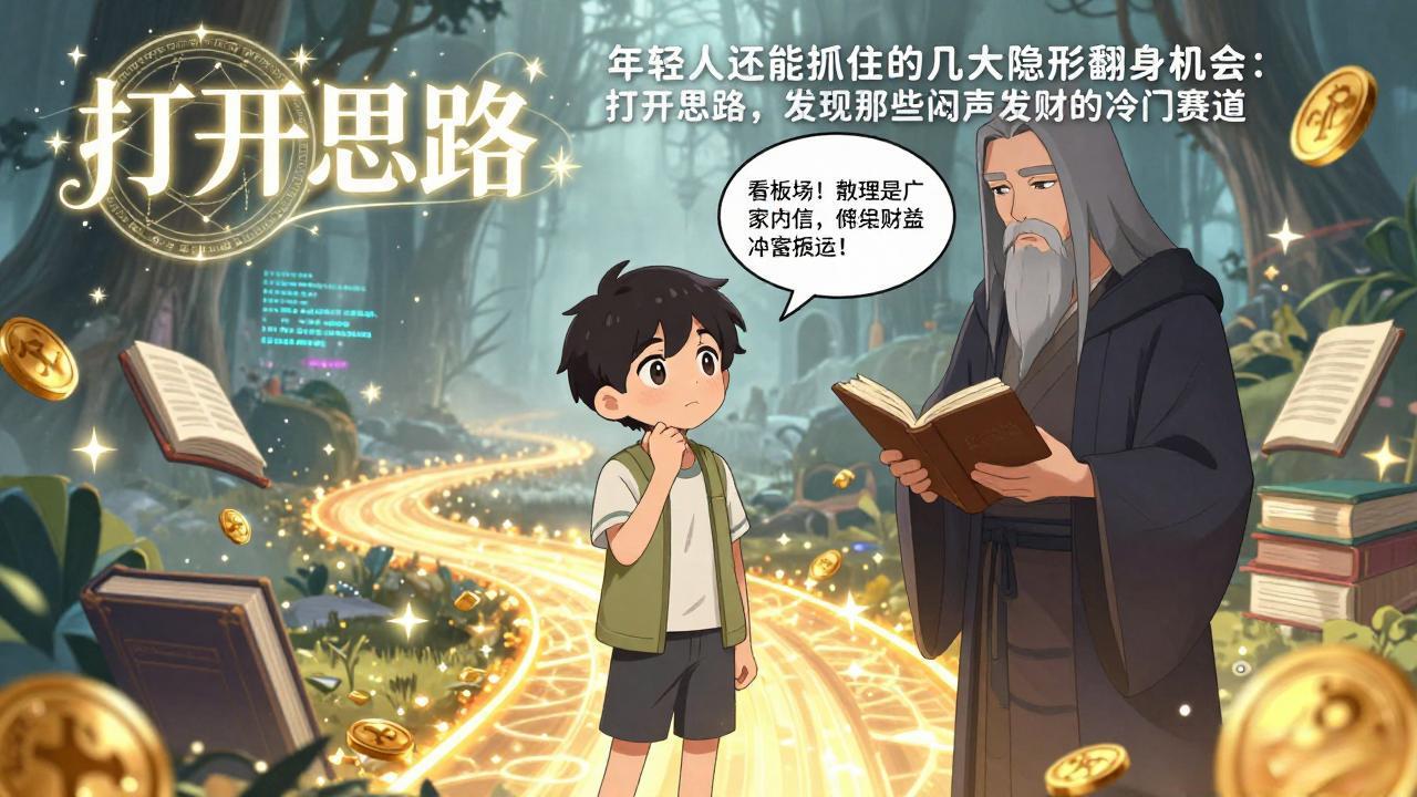 付费文1+2：年轻人还能抓住的几大隐形翻身机会：打开思路，发现那些闷声发财的冷门赛道-资源宝库