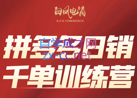 白凤电商·拼多多日销千单训练营(更新2月)-资源宝库