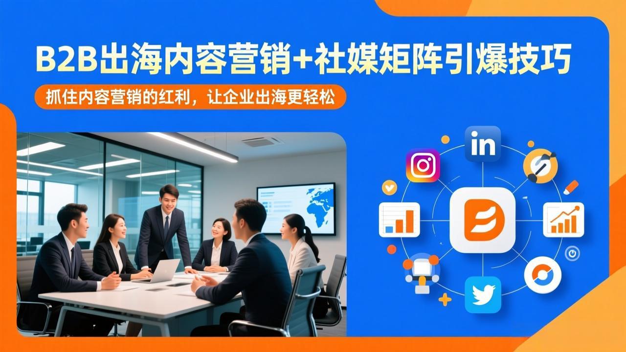 B2B出海内容营销+社媒矩阵引爆技巧：抓住内容营销的红利，让企业出海更轻松-资源宝库