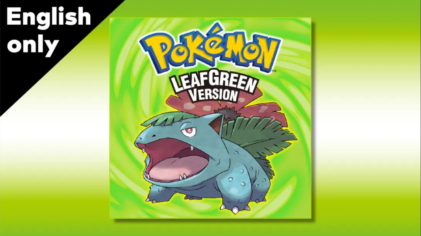 【美版】宝可梦叶绿 .Pokemon LeafGreen 中文汉化-资源宝库
