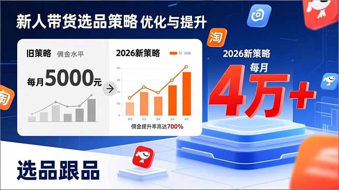 新人带货别瞎选品！这套2026全新选品跟品策略，让我的佣金从0做到每月4万+-资源宝库