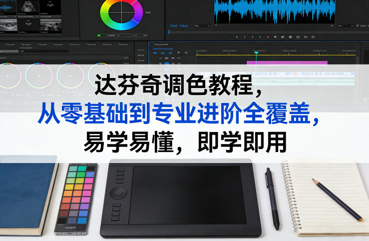 达芬奇调色教程，从零基础到专业进阶全覆盖，易学易懂，即学即用-资源宝库