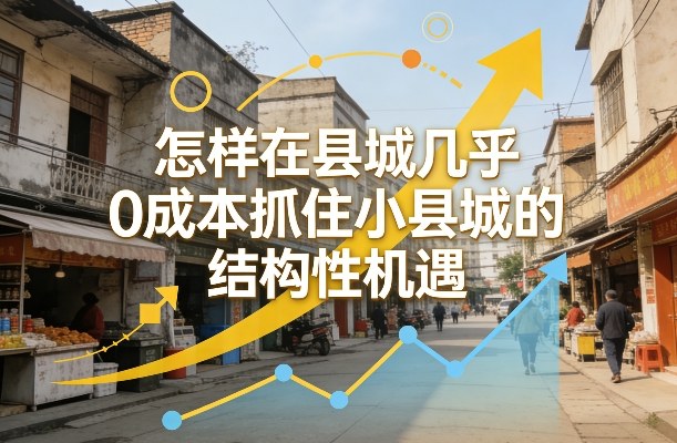 付费文章：怎样在县城几乎0成本抓住小县城的结构性机遇-资源宝库