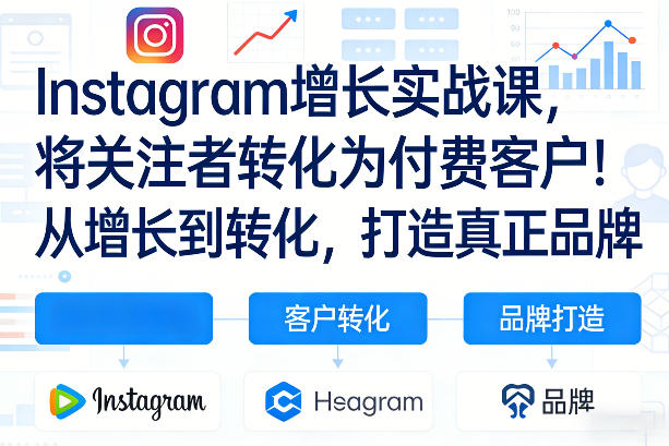 Instagram增长实战课，将关注者转化为付费客户！从增长到转化，打造真正品牌(双语字幕)-资源宝库