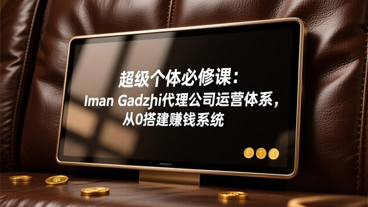 超级个体必修课：Iman Gadzhi代理公司运营体系，从0搭建赚钱系统-资源宝库