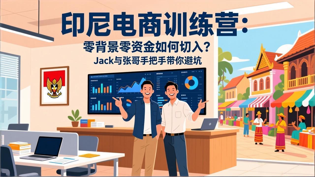 印尼电商训练营：零背景零资金如何切入？Jack与张哥手把手带你避坑-资源宝库