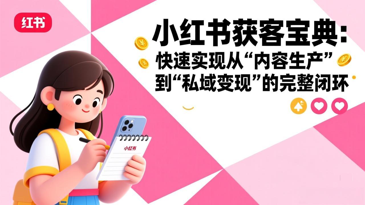 小红书获客宝典：快速实现从“内容生产”到“私域变现”的完整闭环-资源宝库