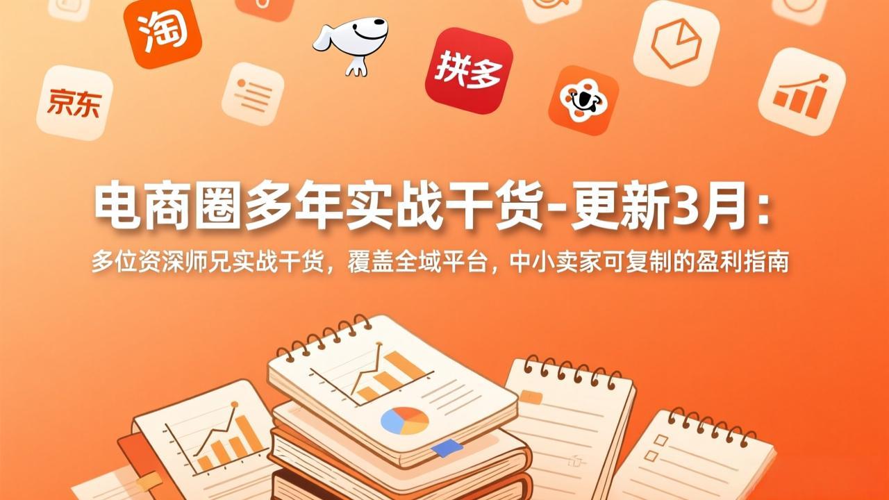 电商圈多年实战干货-更新3月：多位资深师兄实战干货，覆盖全域平台，中小卖家可复制的盈利指南-资源宝库