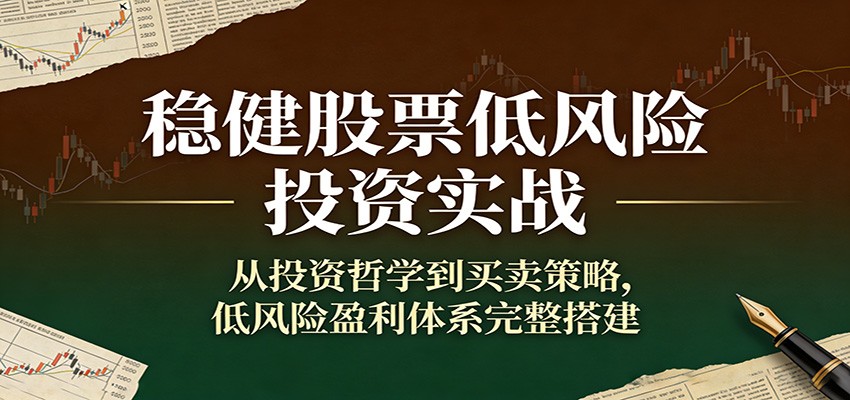 稳健股票低风险投资实战:从投资哲学到买卖策略,低风险盈利体系完整搭建-资源宝库