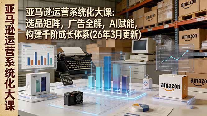 亚马逊运营系统化大课：选品矩阵，广告全解，AI赋能，构建千阶成长体系(26年3月更新-资源宝库