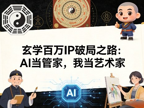 玄学百万IP破局之路：AI当管家，我当艺术家-资源宝库