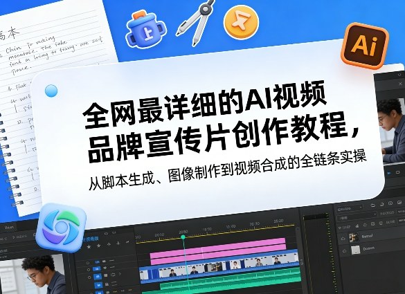 全网最详细的AI视频品牌宣传片创作教程，从脚本生成、图像制作到视频合成的全链条实操-资源宝库
