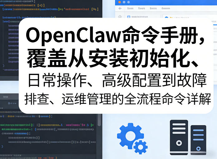 OpenClaw命令手册，覆盖从安装初始化、日常操作、高级配置到故障排查、运维管理的全流程命令详解-资源宝库