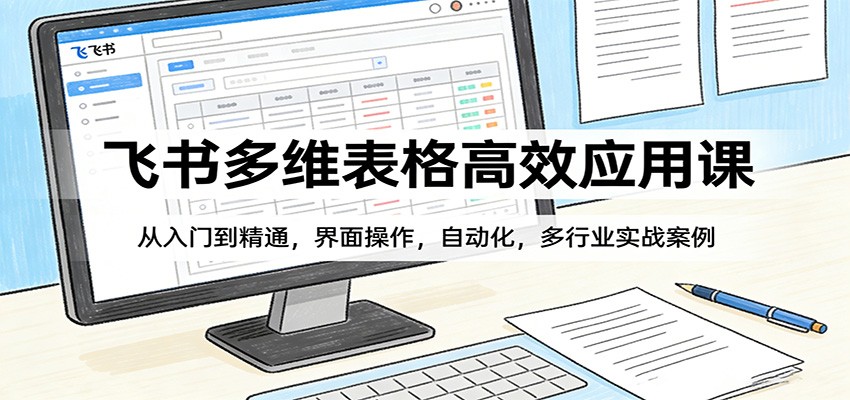 飞书多维表格高效应用课:从入门到精通,界面操作,自动化,多行业实战案例-资源宝库