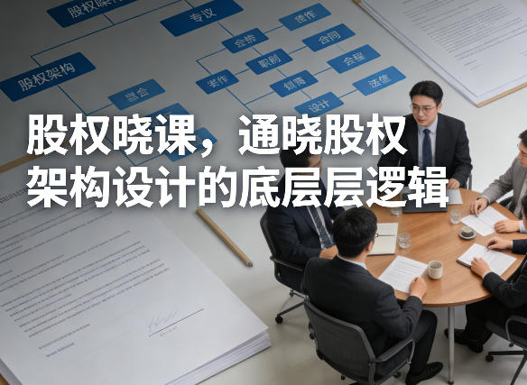 股权晓课，通晓股权架构设计的底层逻辑-资源宝库