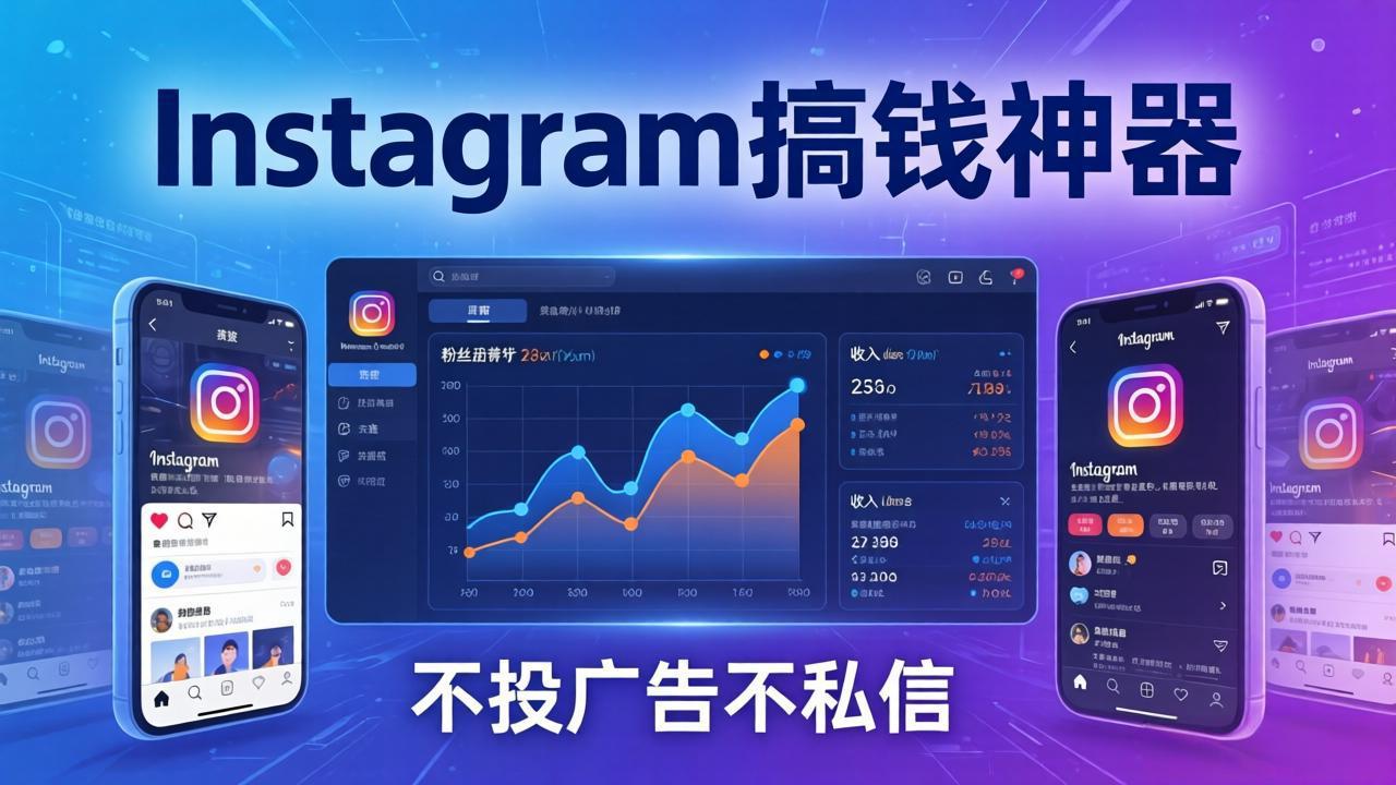 Instagram搞钱神器：月涨6万粉+月入5万刀，不投广告不私信，靠算法+低价产品-资源宝库