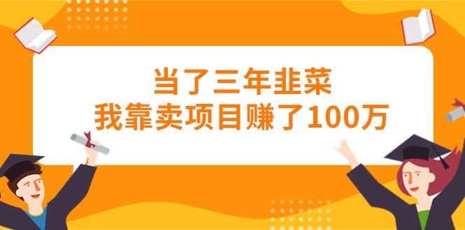 当了三年韭菜我靠卖项目赚了100万-资源宝库