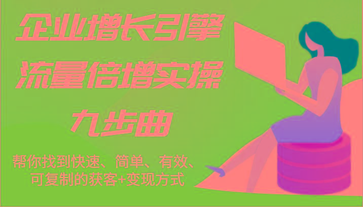 企业增长引擎流量倍增实操九步曲，帮你找到快速、简单、有效、可复制的获客+变现方式-资源宝库