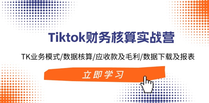 Tiktok财务核算实战营：TK业务模式/数据核算/应收款及毛利/数据下载及报表-资源宝库