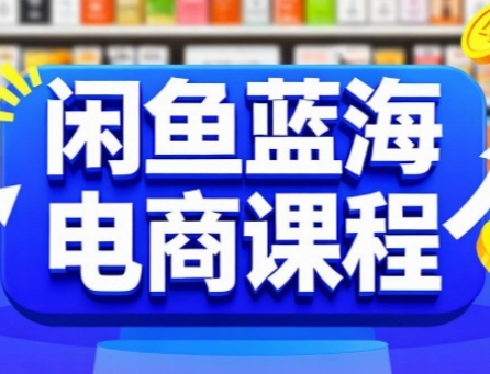 闲鱼蓝海电商课程，手把手助你快速上手，轻松实现闲鱼稳定盈利-资源宝库