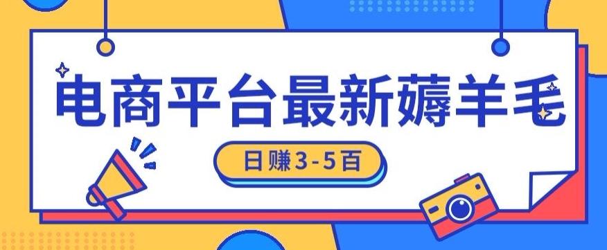日赚300-500的电商平台薅羊毛新玩法，可重复操作，小白也可简单上手-资源宝库