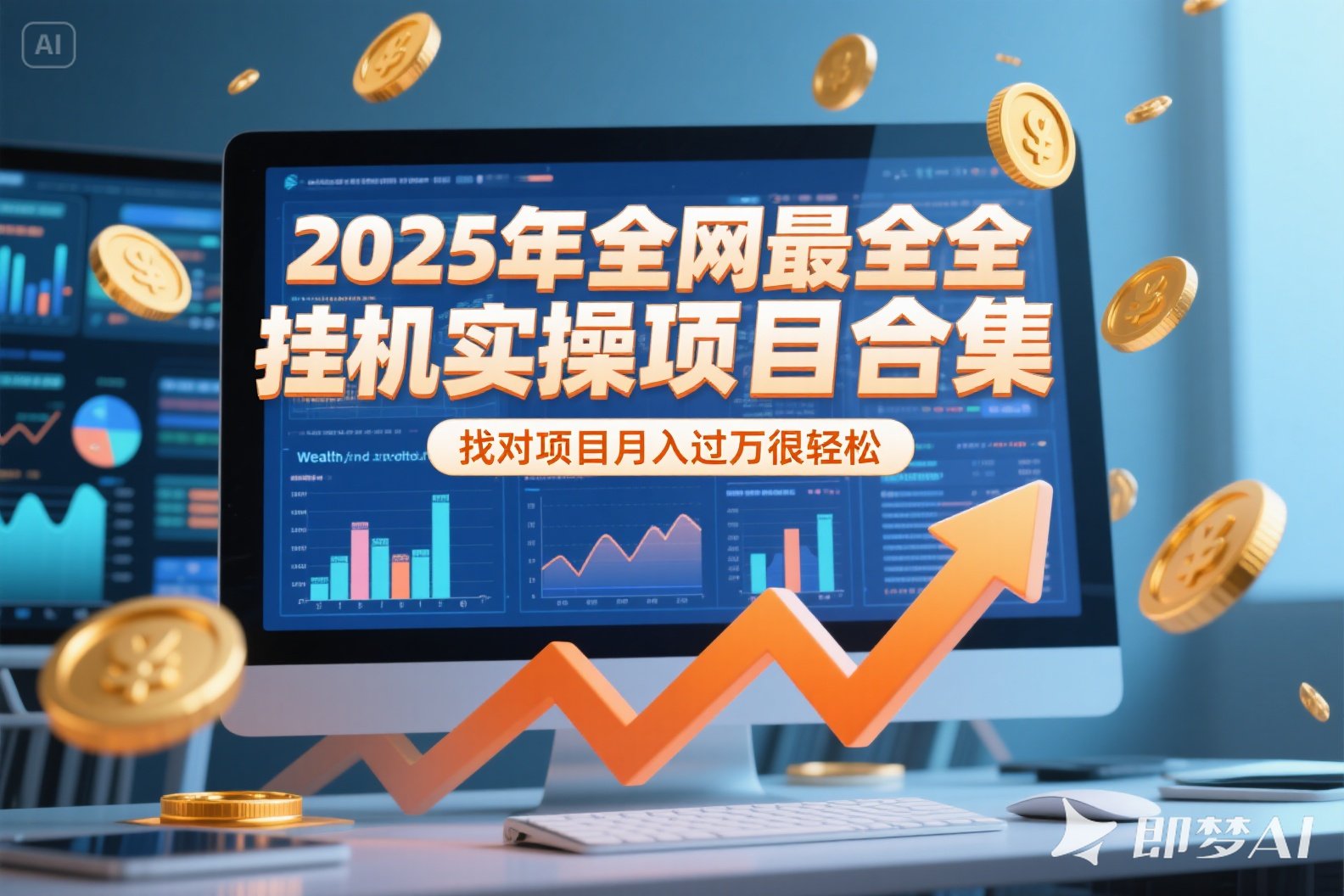 2025年挂机实操项目实操演练，挂机类型，AI直播类型，轻资产创业类型…-资源宝库