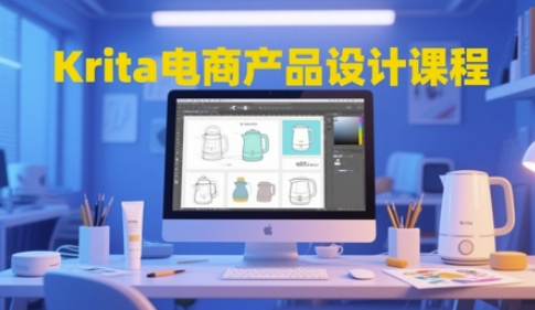 Krita电商产品设计课程，掌握从工具使用到创意落地的全链路设计能力-资源宝库