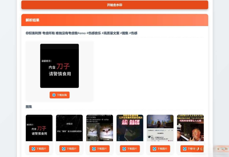 聚合短视频解析去水印源码(有后台)自适应双端-资源宝库